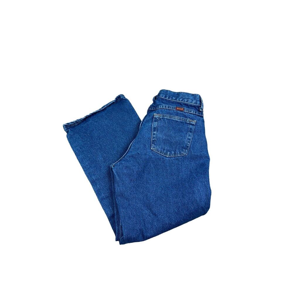 Rustler Jeans Boys 14 HUSKY Blue Jeans Denim Wrangler Relaxed Fit Dark Wash